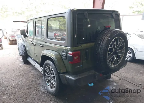 2023 Jeep Wrangler 4Xe Sahara 4X4 из США, поврежденный, VIN 1C4JJXP61PW683614